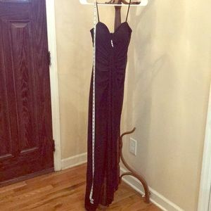 Black floor length dress